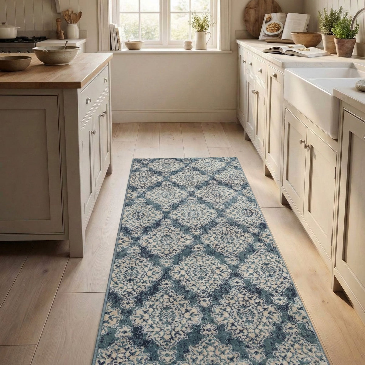 Melody Blue 985015-119 Kitchen Runner