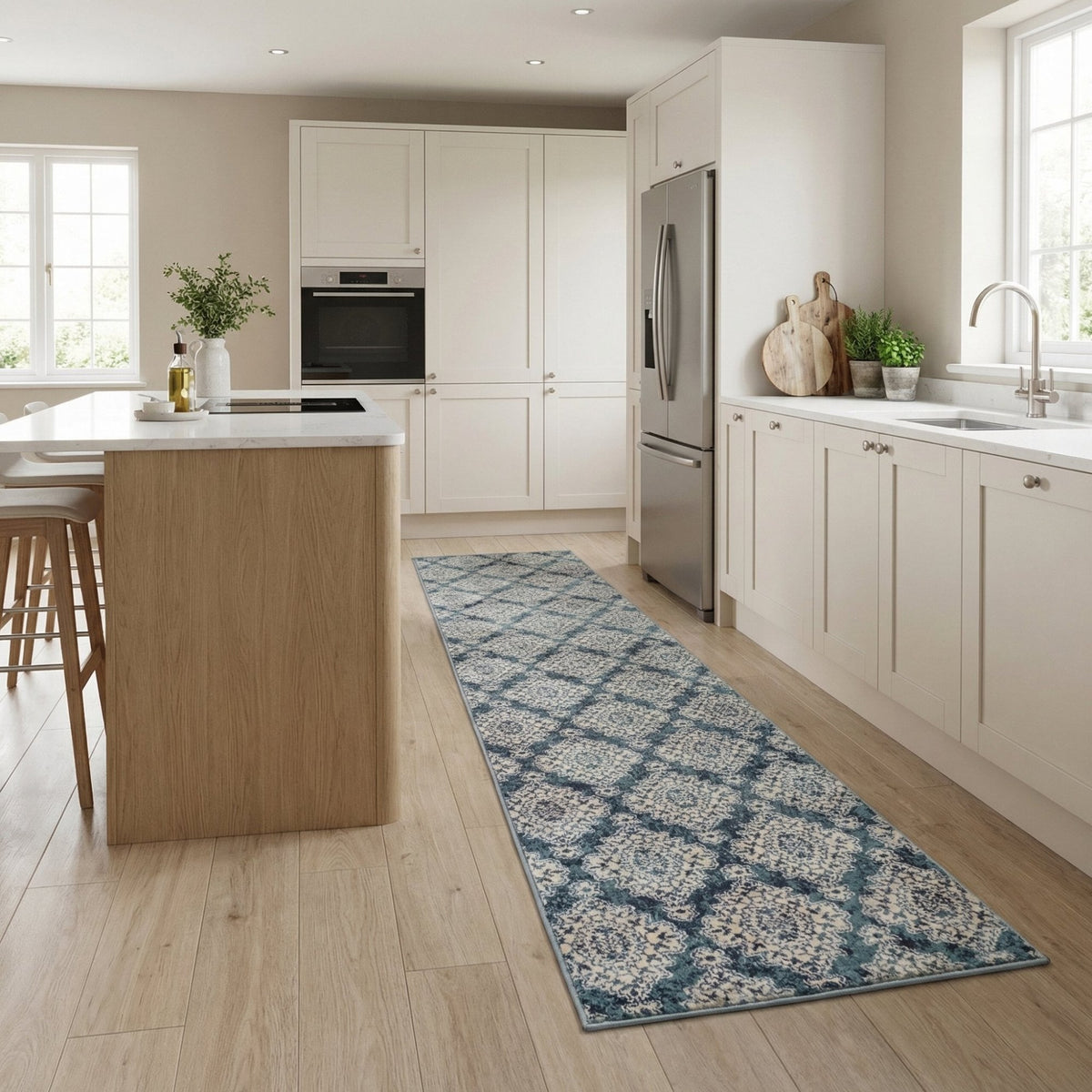 Melody Blue 985015-119 Kitchen Runner