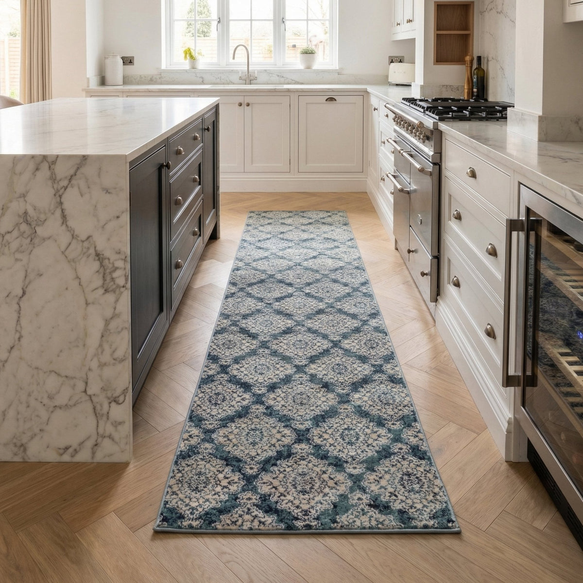 Melody Blue 985015-119 Kitchen Runner
