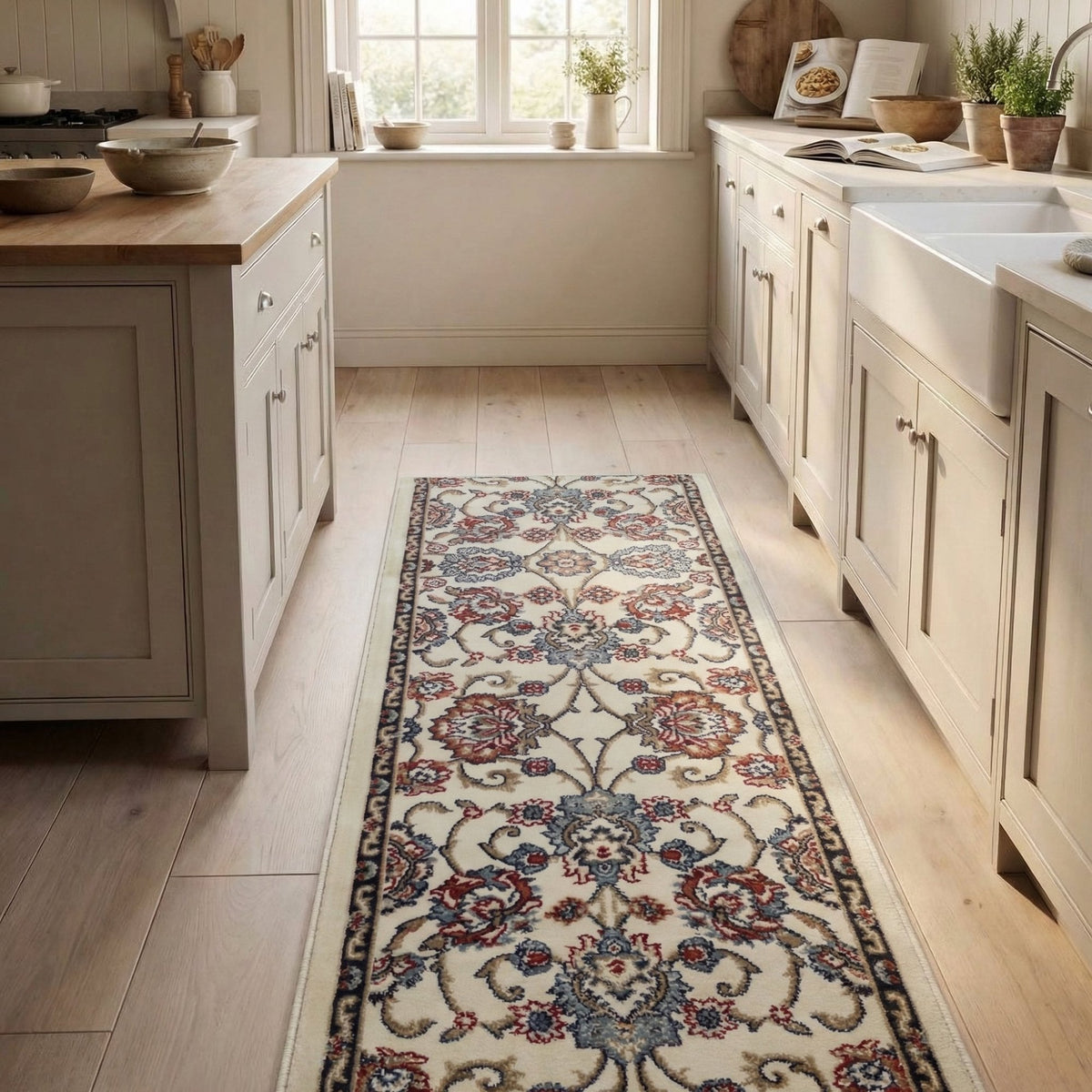 Melody Ivory 985020-414 Kitchen Runner