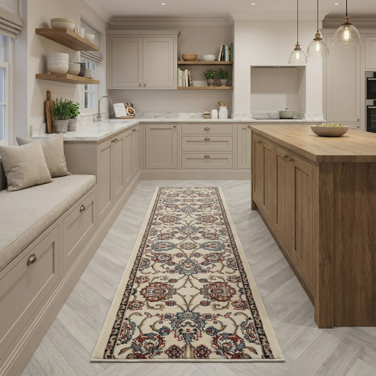 Melody Ivory 985020-414 Kitchen Runner