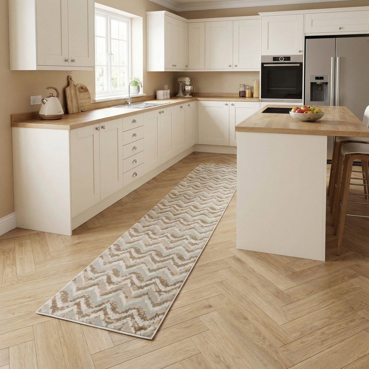 Melody Ivory/Beige 985018-117 Kitchen Runner