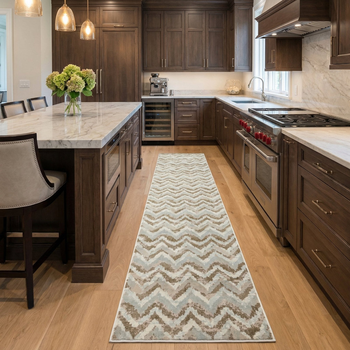 Melody Ivory/Beige 985018-117 Kitchen Runner