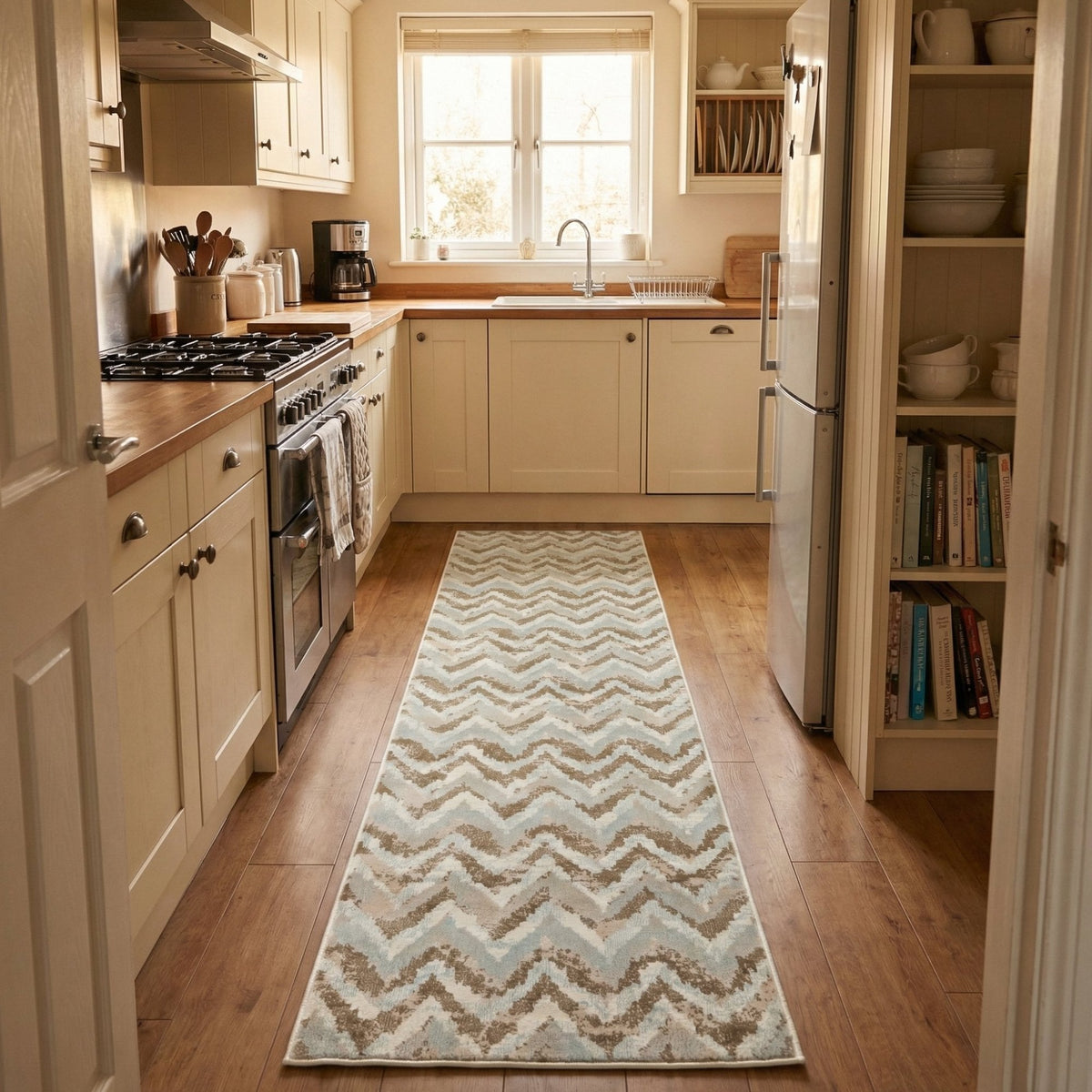 Melody Ivory/Beige 985018-117 Kitchen Runner