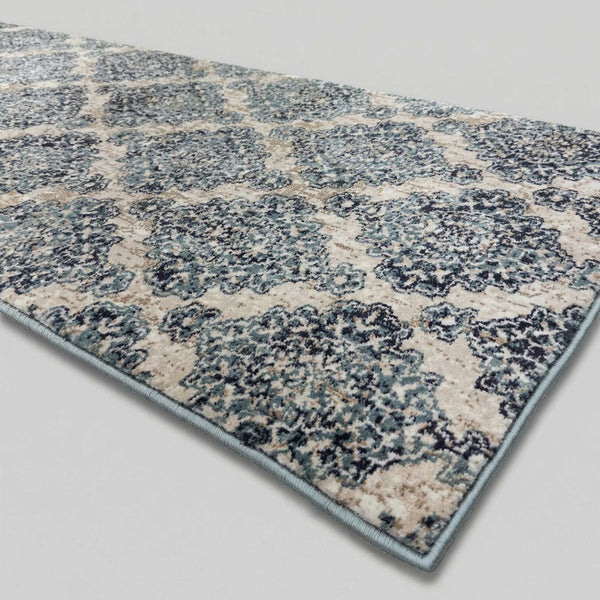 Melody Ivory/Blue 985015-117 Kitchen Runner