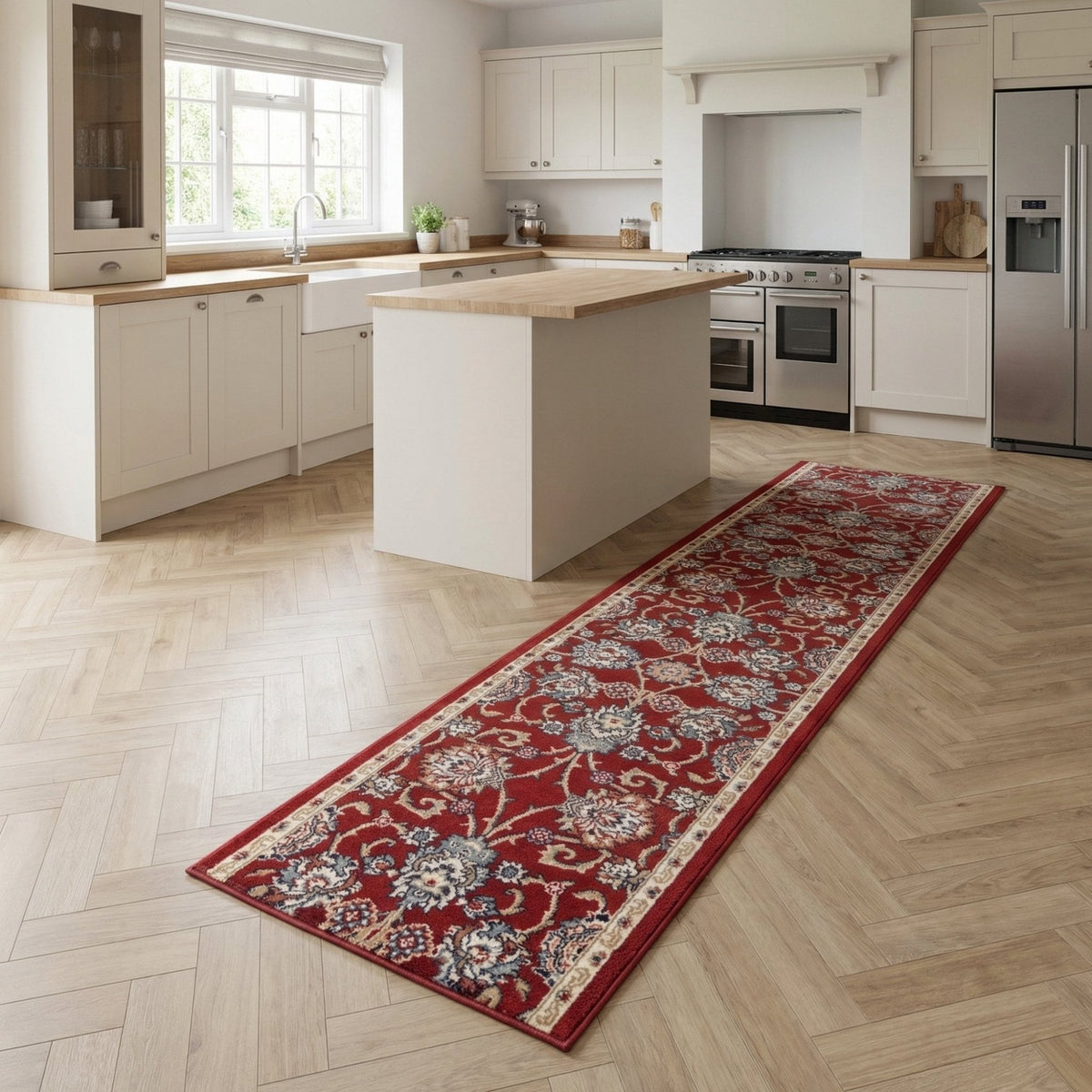 Melody Red 985020-339 Kitchen Runner
