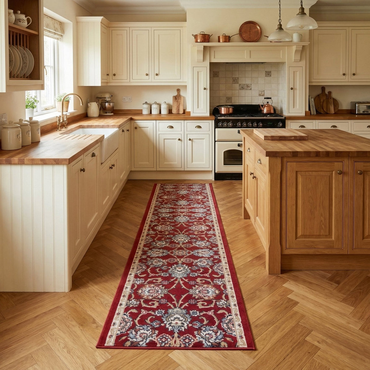 Melody Red 985020-339 Kitchen Runner