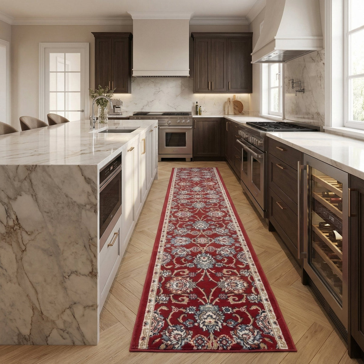 Melody Red 985020-339 Kitchen Runner
