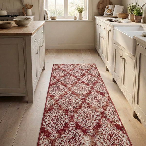 Melody Terracotta 985015-619 Kitchen Runner