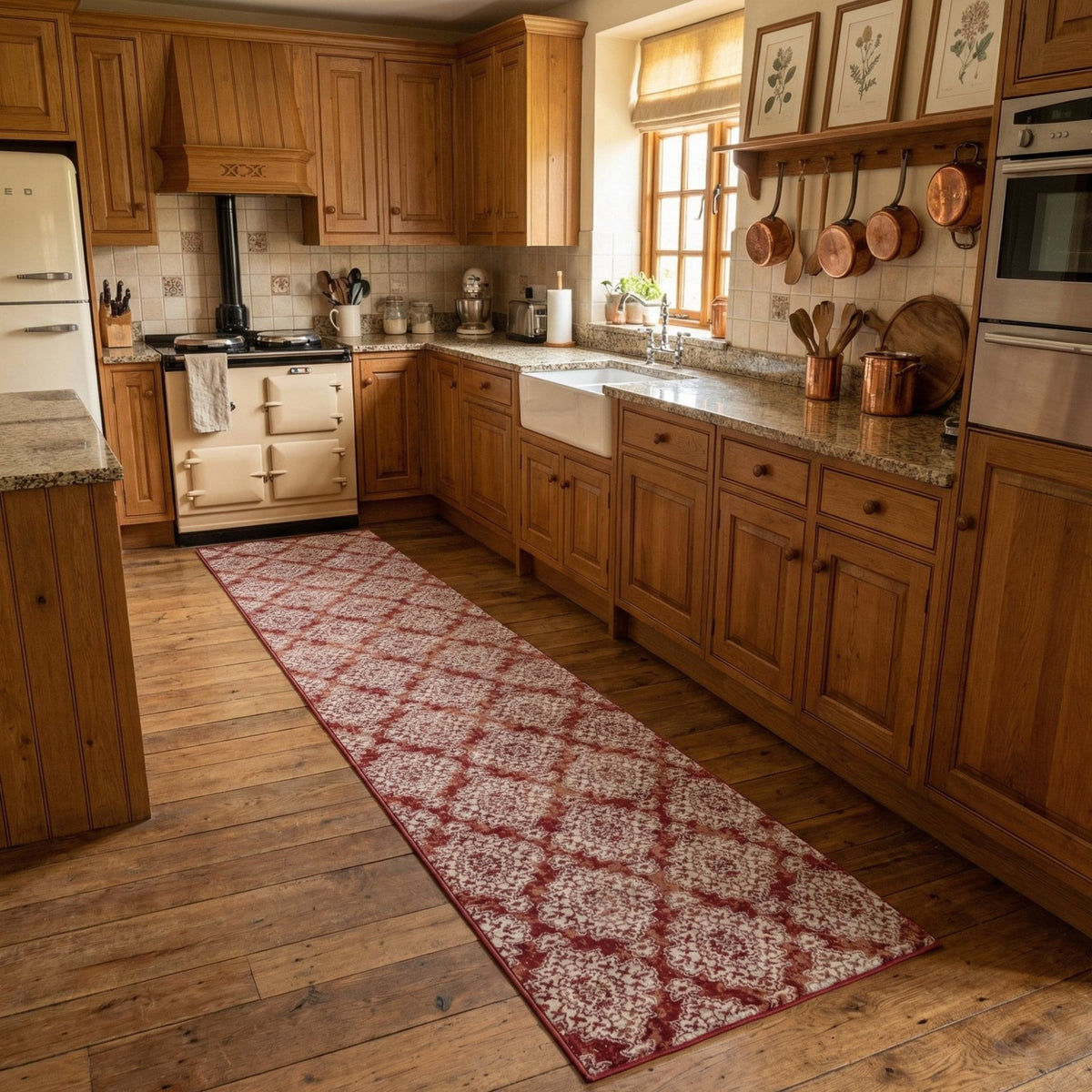 Melody Terracotta 985015-619 Kitchen Runner