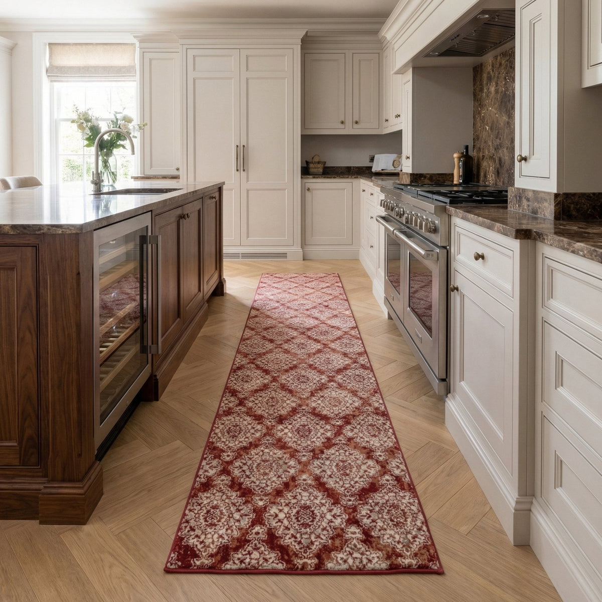 Melody Terracotta 985015-619 Kitchen Runner