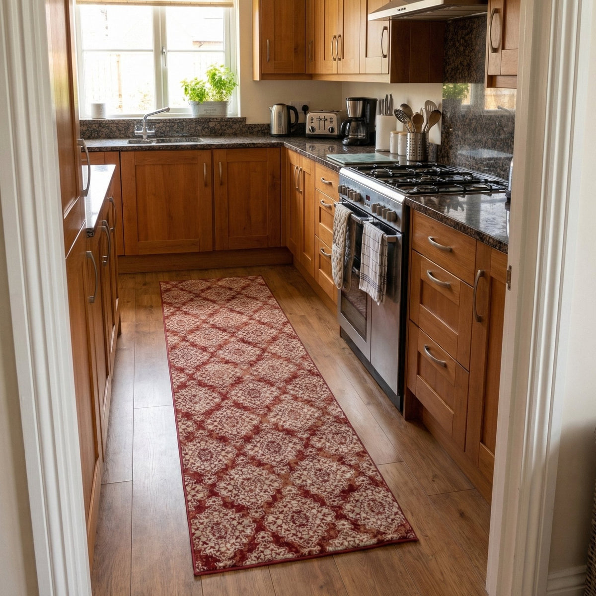 Melody Terracotta 985015-619 Kitchen Runner