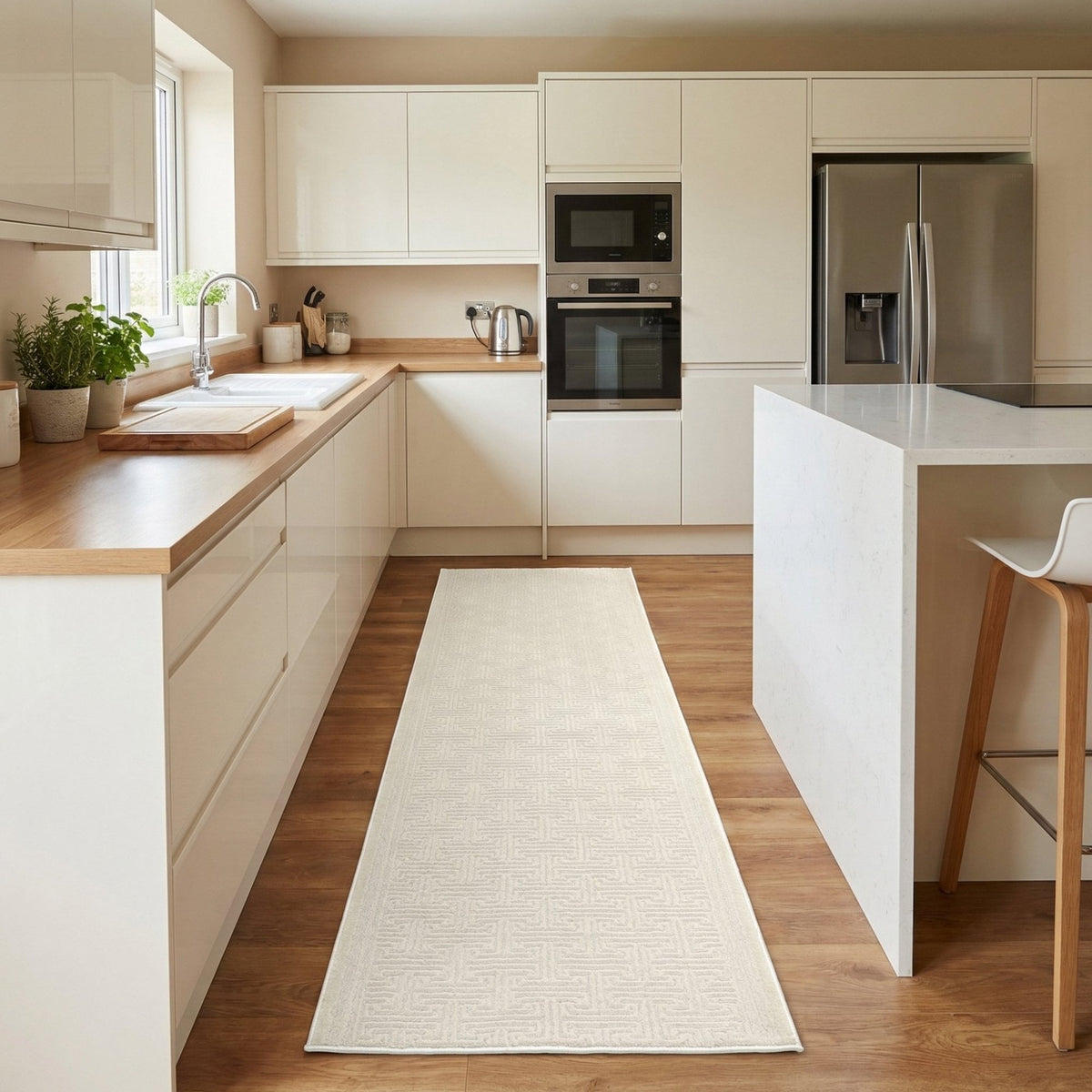 Timeless Beige 6922-800 Kitchen Runner