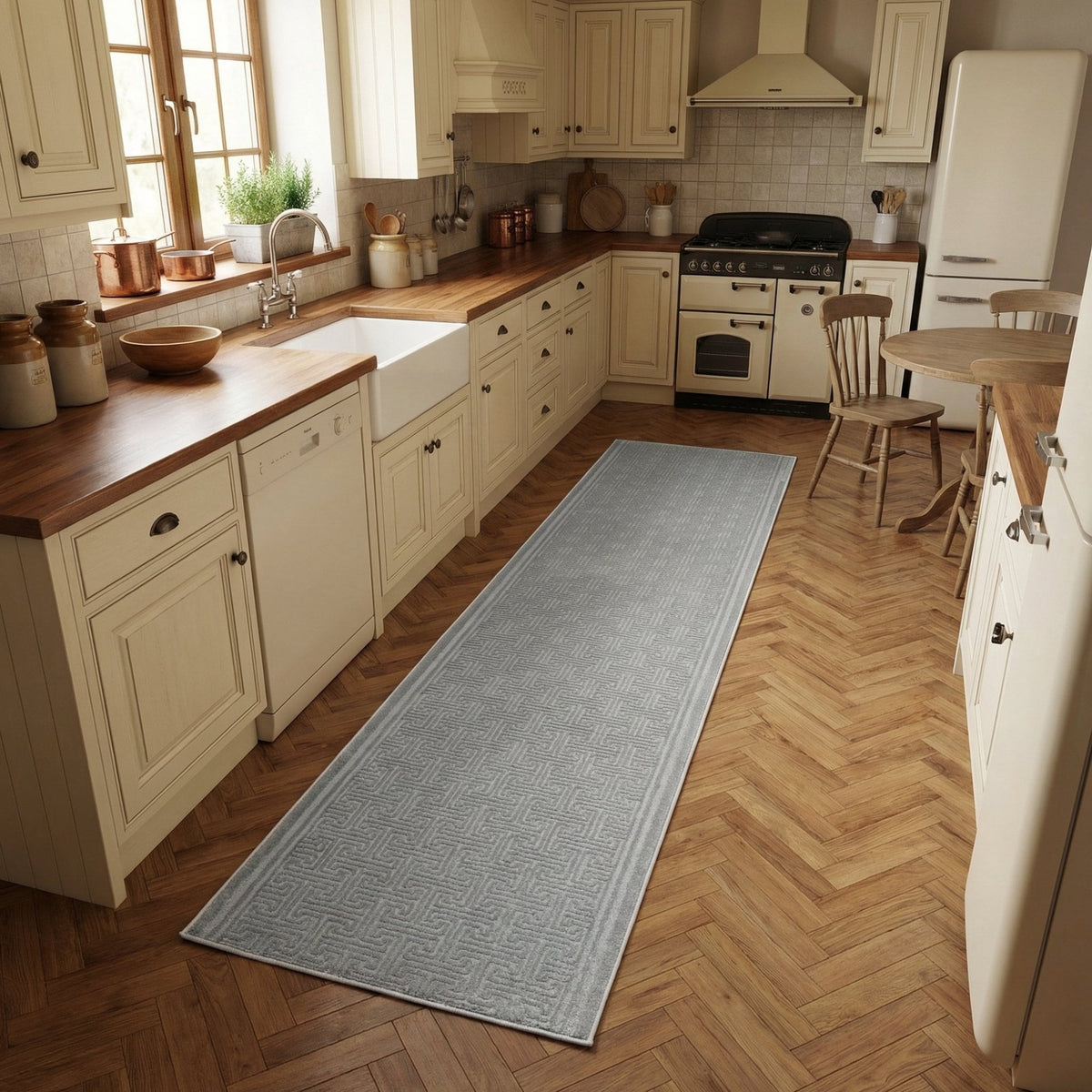 Timeless Grey 6930-900 Kitchen Runner