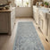 Ancient Garden Steel Blue/Cream 57136-4646 Kitchen Runner - 1ft / 2ft 2in