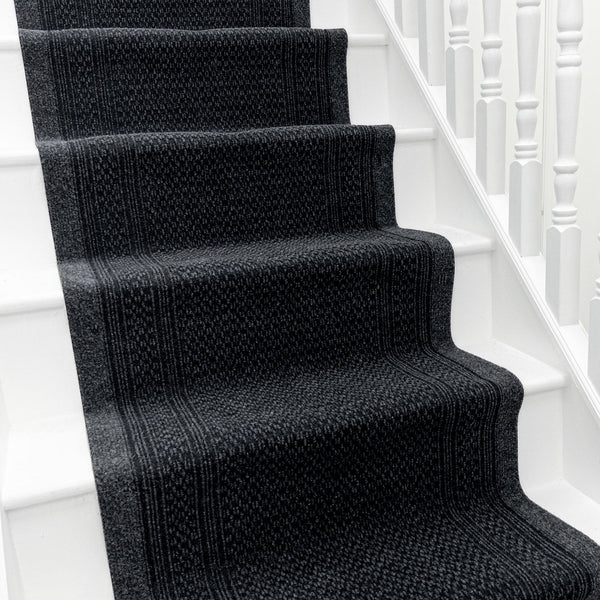 Aztec Black Stair Runner