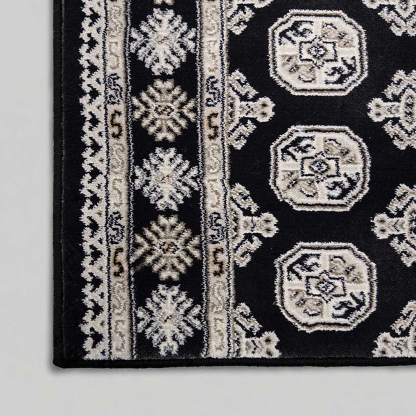 Ancient Garden Black/Ivory 57102-3636 Tapis de couloir