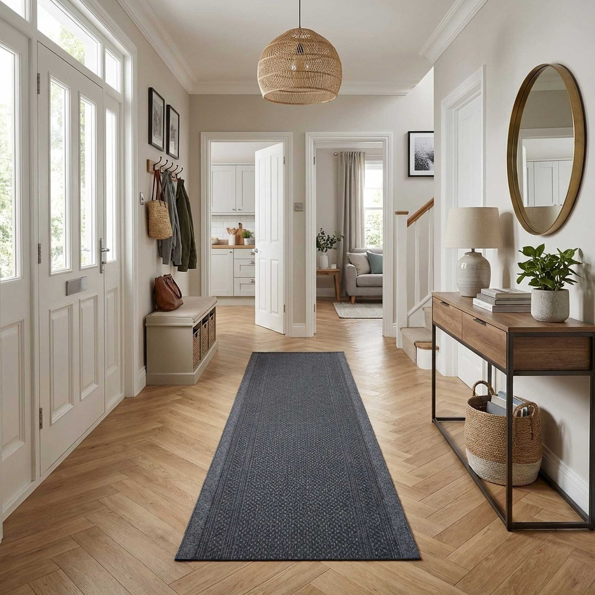 Aztec Grey Tapis de couloir