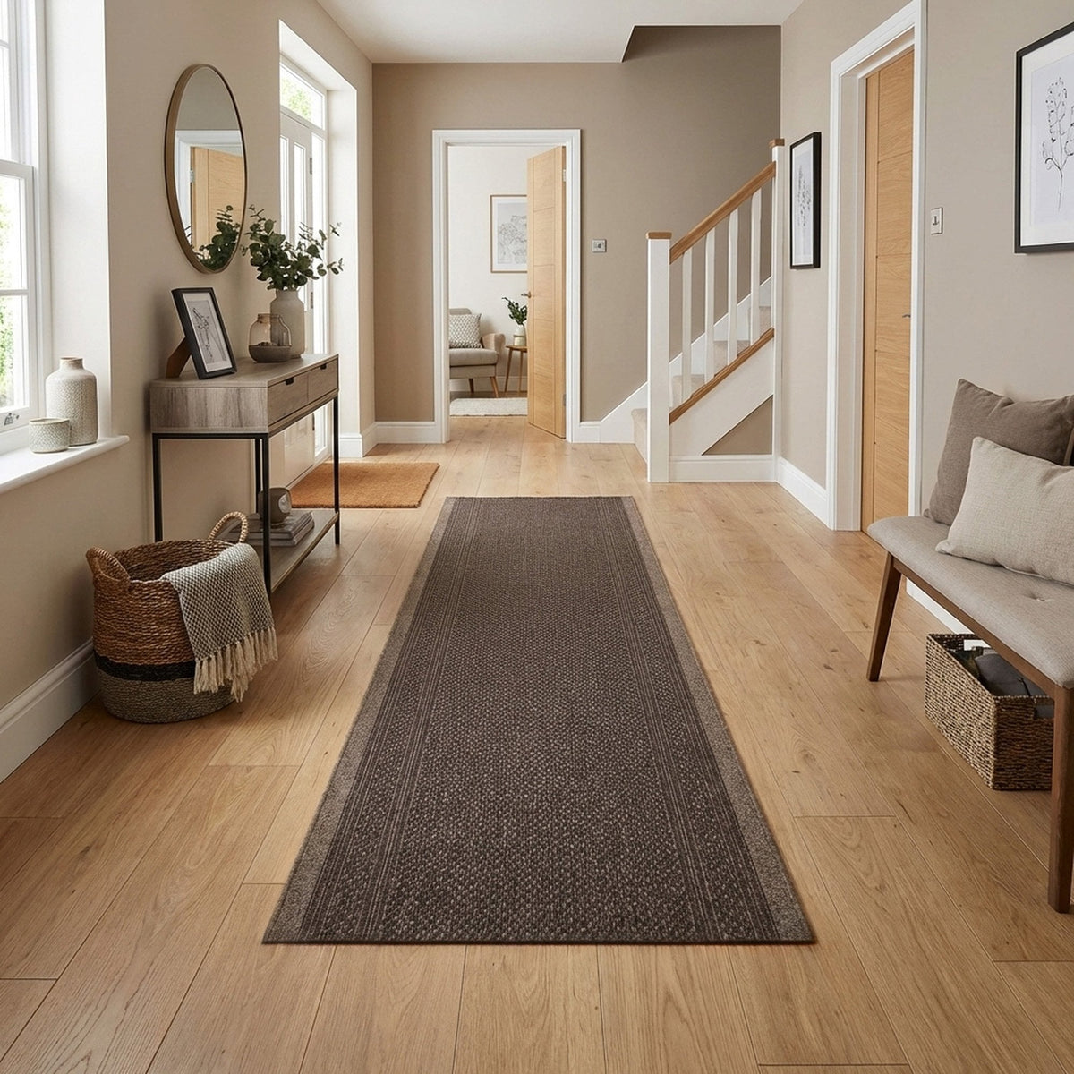 Aztec L. Brown  Hall Runner
