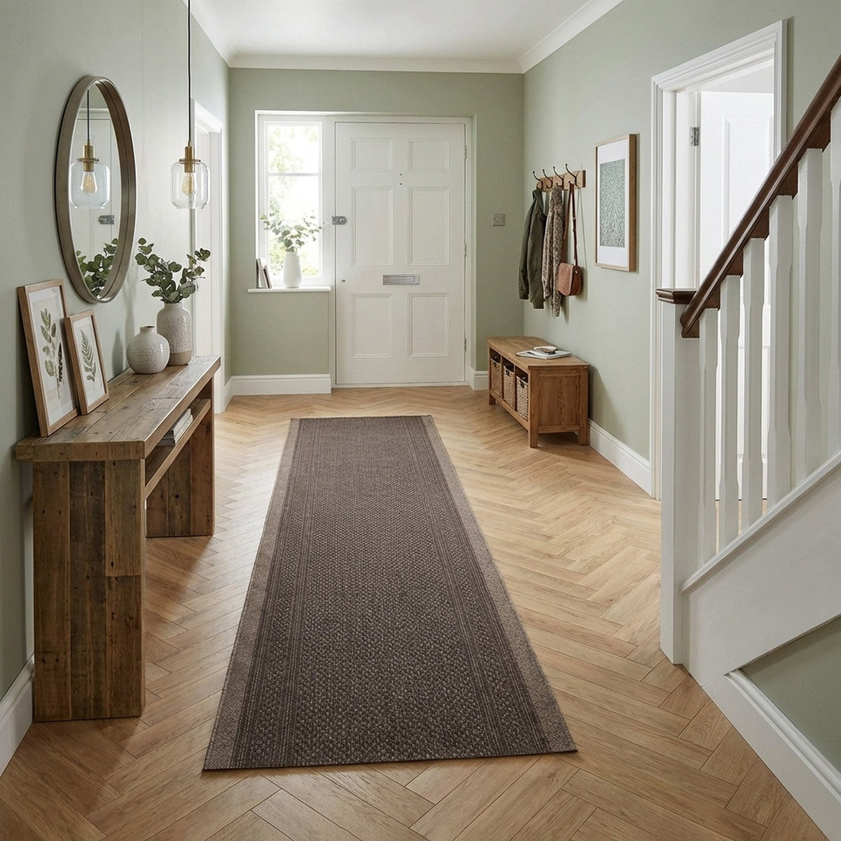 Aztec L. Brown  Hall Runner