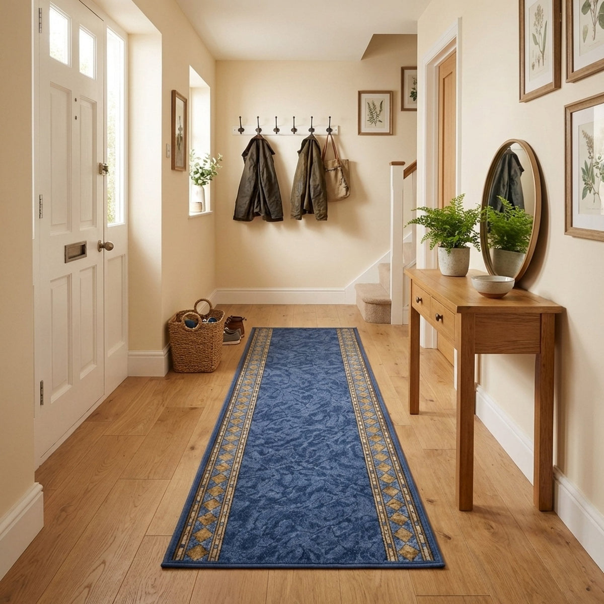 Cheops Blue  Hall Runner