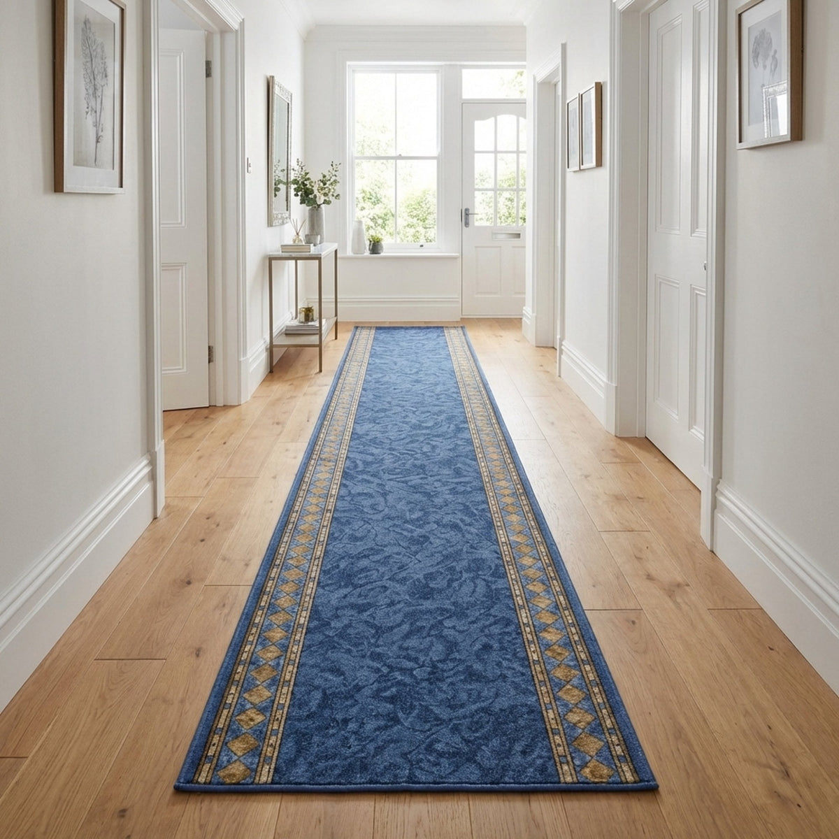 Cheops Blue  Hall Runner