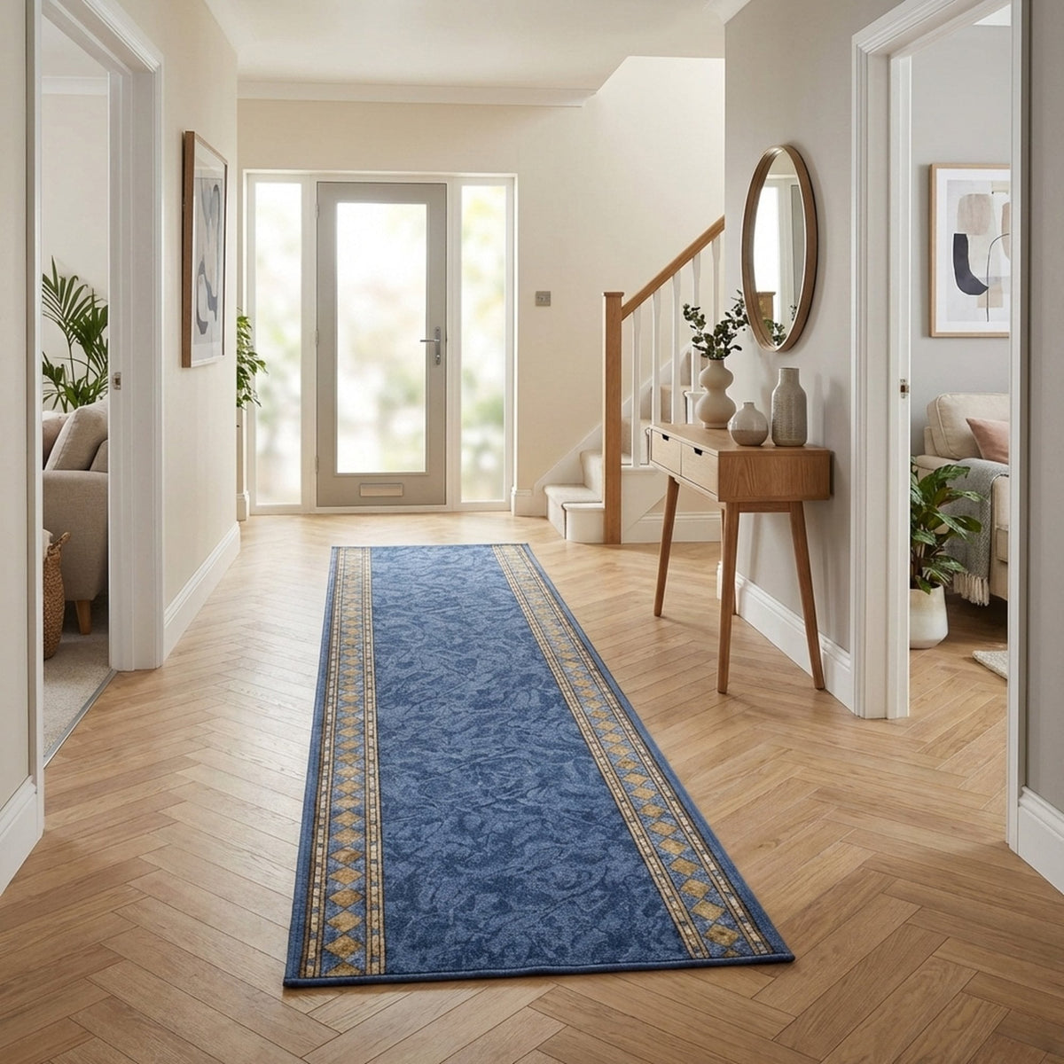 Cheops Blue  Hall Runner