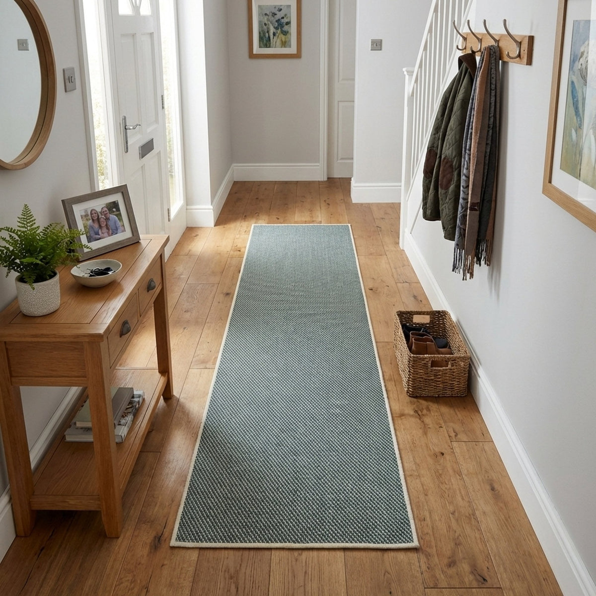 Coastal Green A Hall Runner
