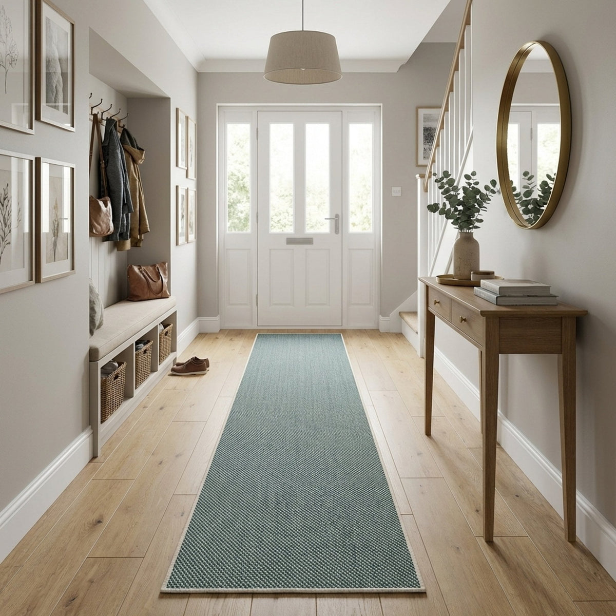 Coastal Green A Hall Runner
