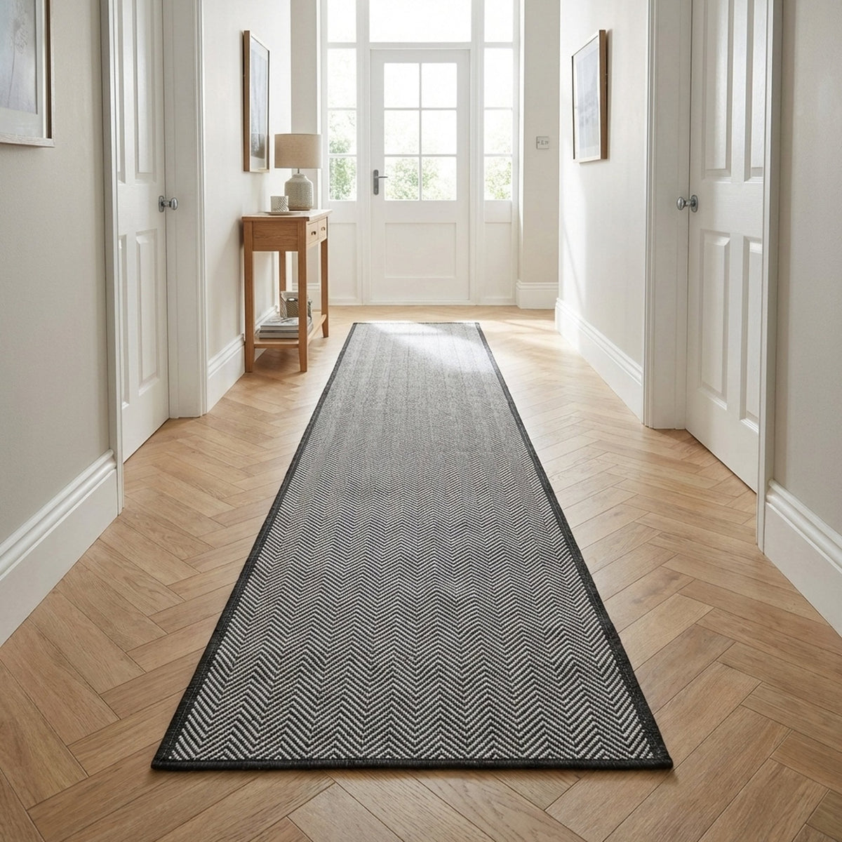Illusion Black A Hall Runner