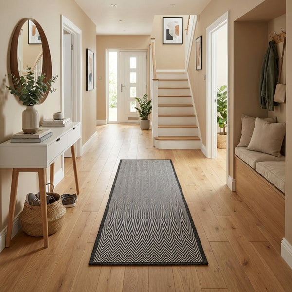 Illusion Black A Hall Runner