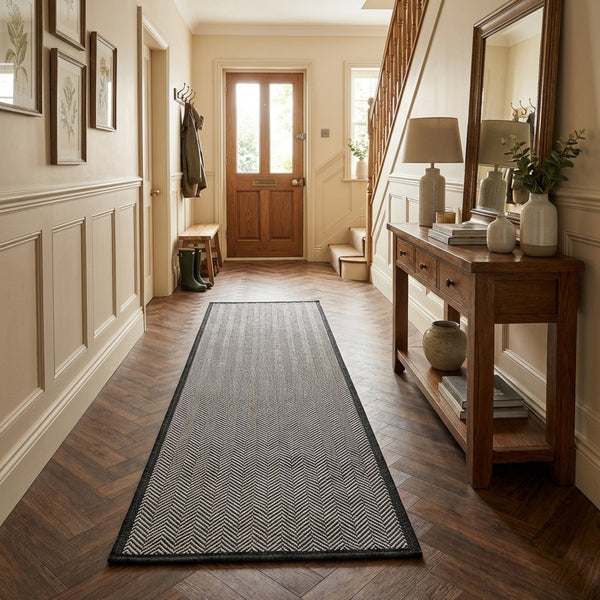 Illusion Black A Hall Runner