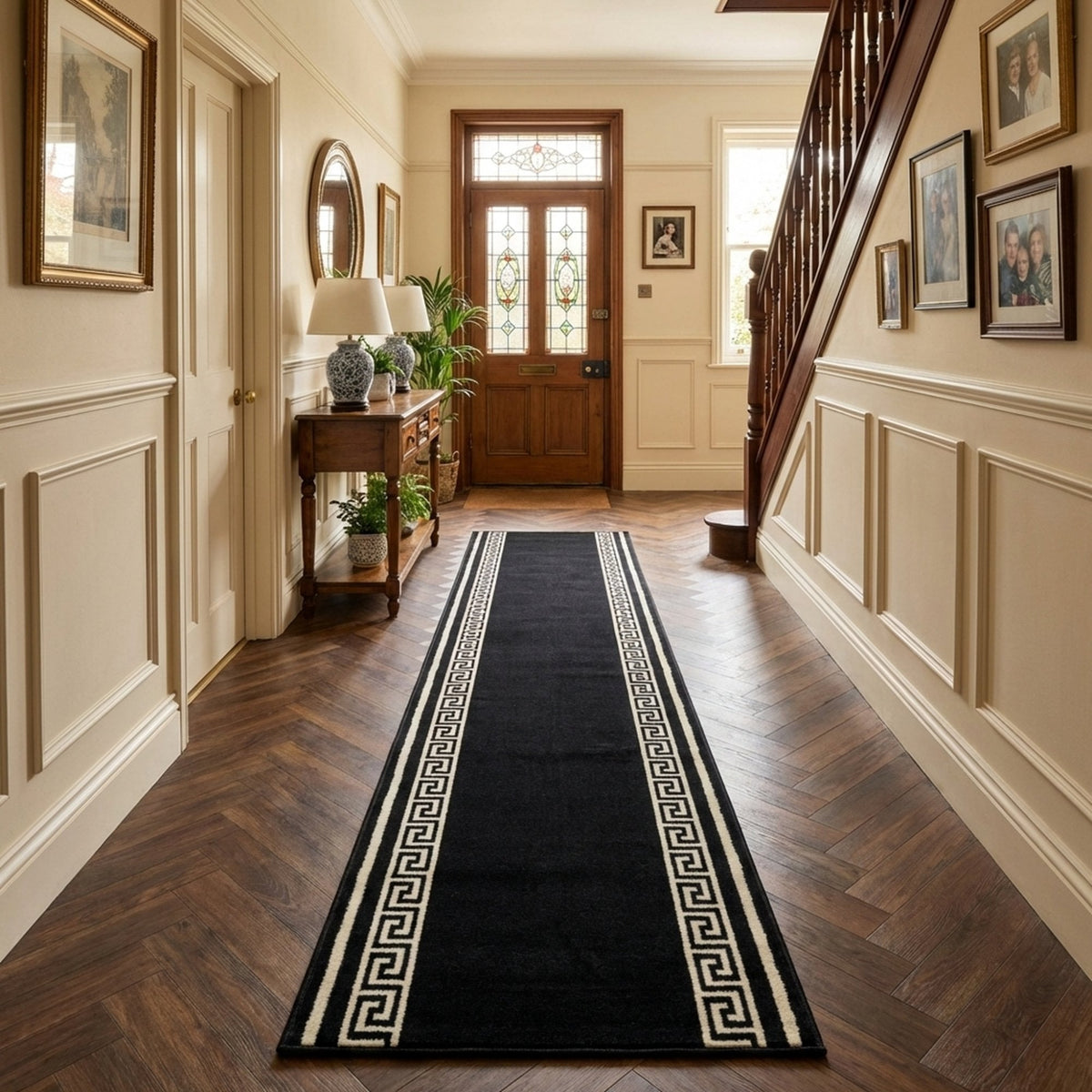 Key Black  Hall Runner