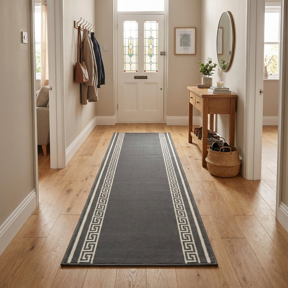 Key Grey  Hall Runner