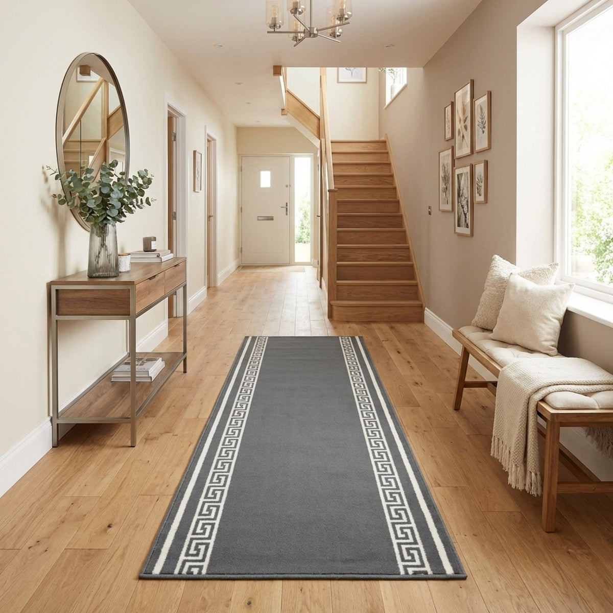 Key Grey  Hall Runner