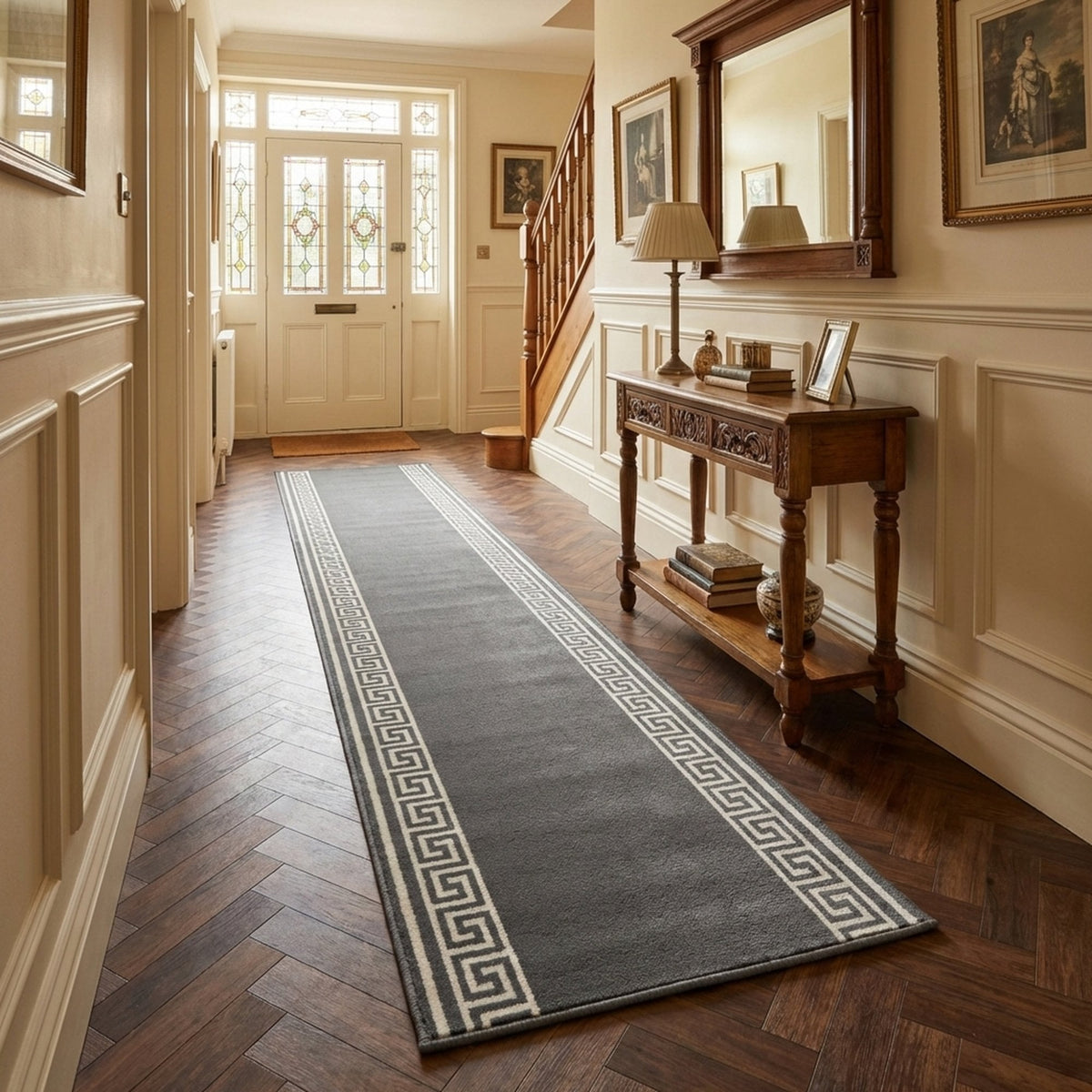 Key Grey  Hall Runner