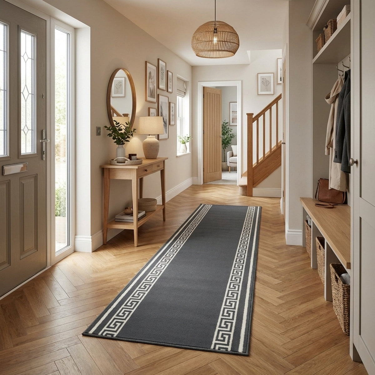 Key Grey  Hall Runner