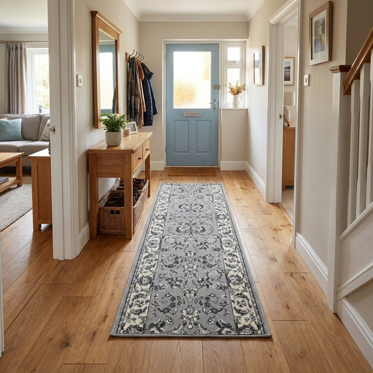 Persian Gray  Rug Runner