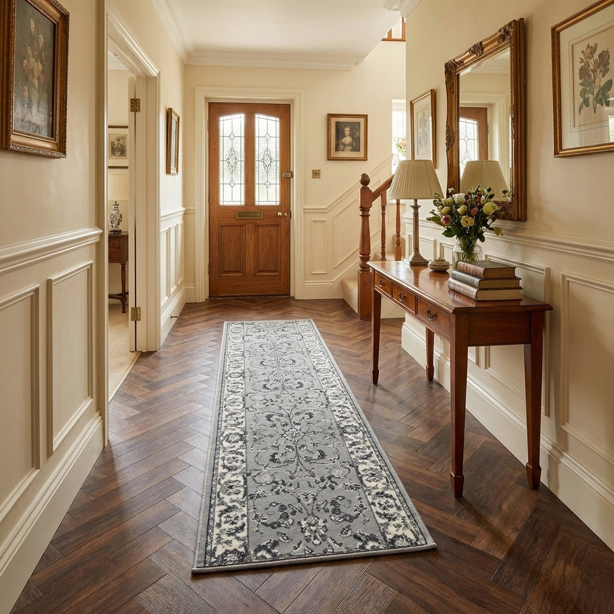 Persian Gray  Rug Runner