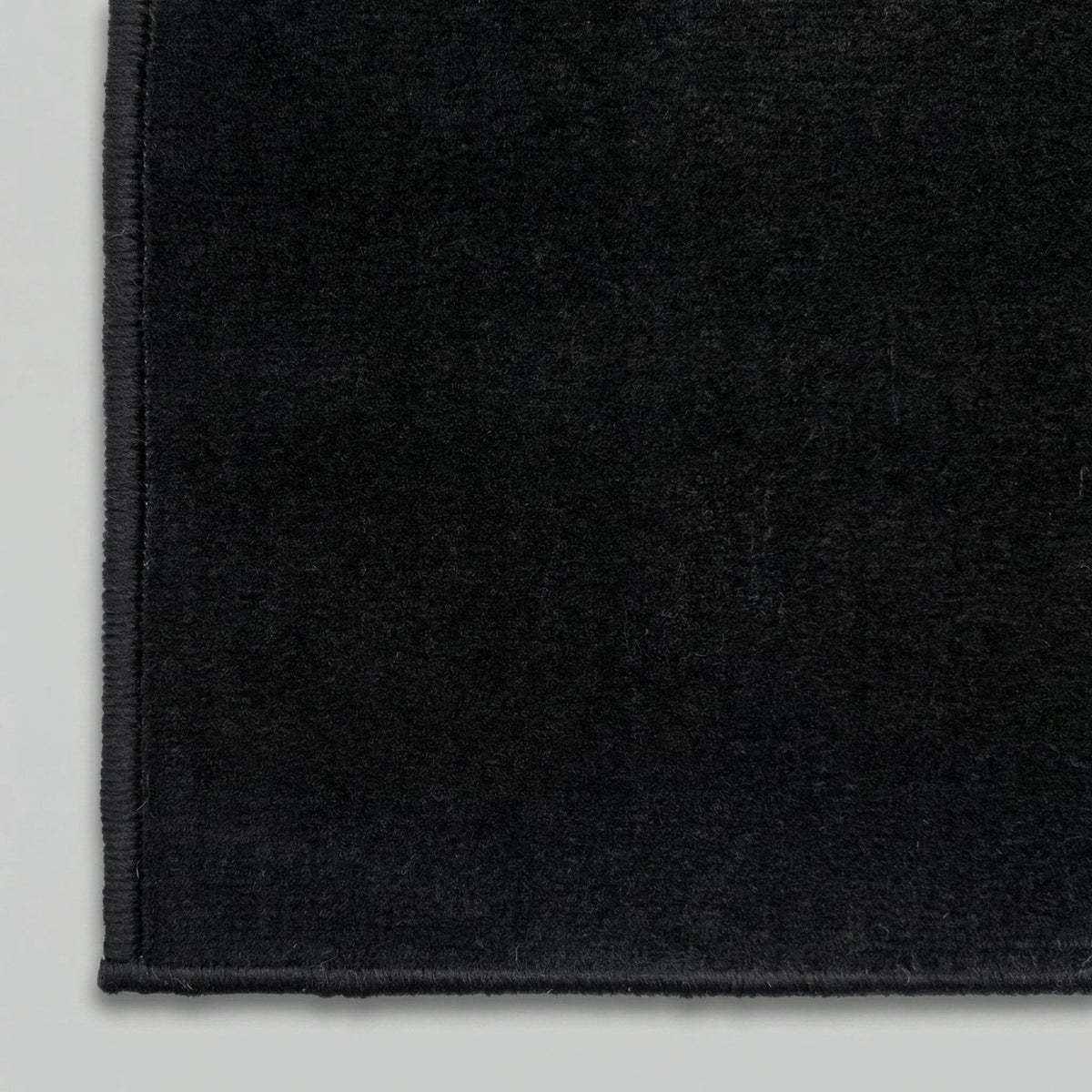 Plain Black  Hall Runner