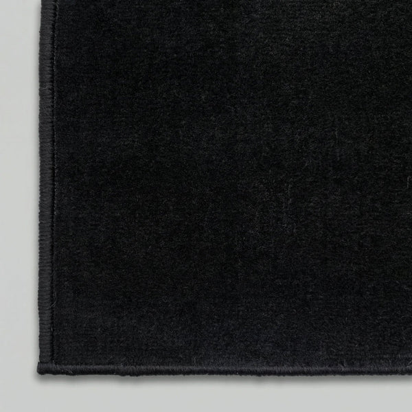 Plain Black  Hall Runner