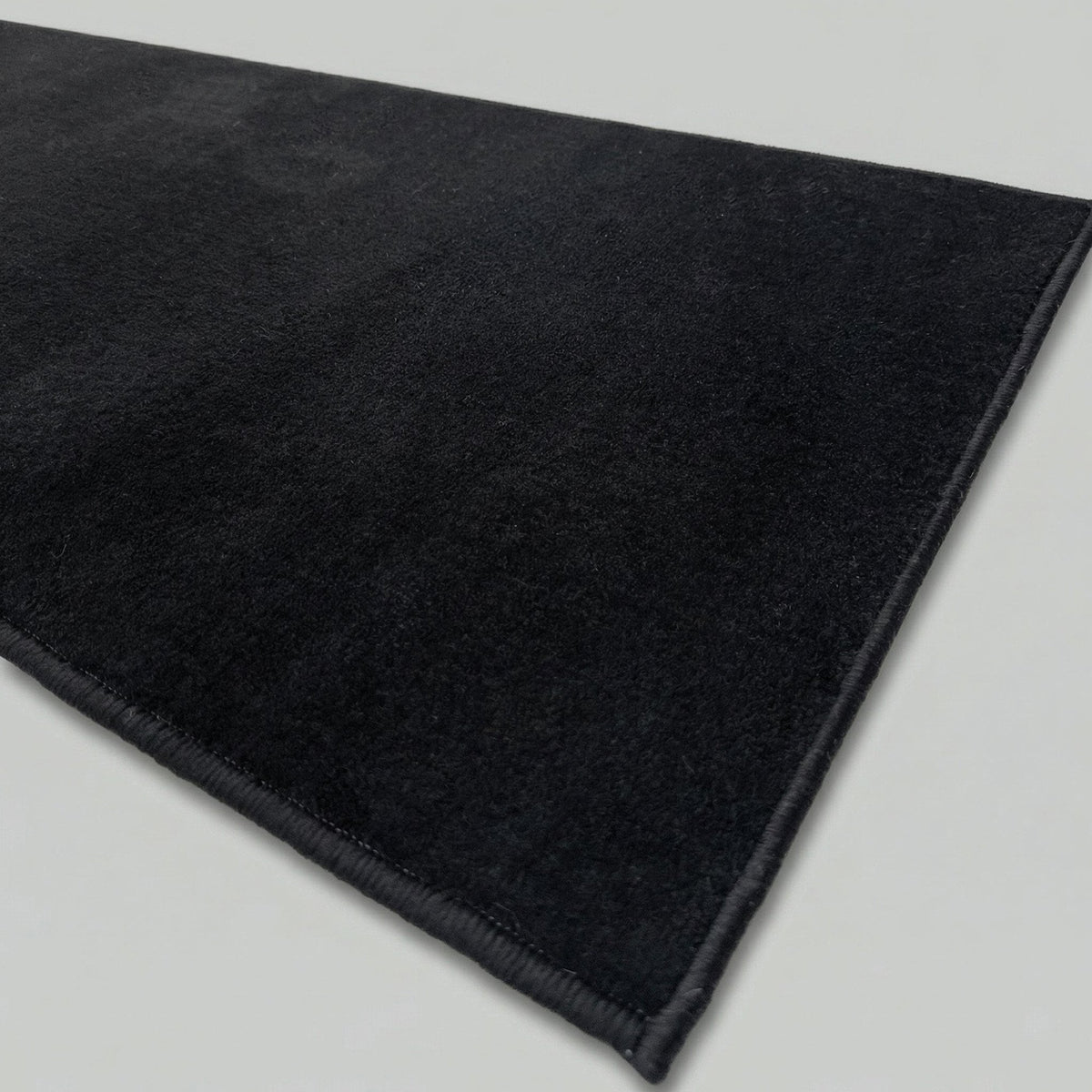 Plain Black  Rug Runner