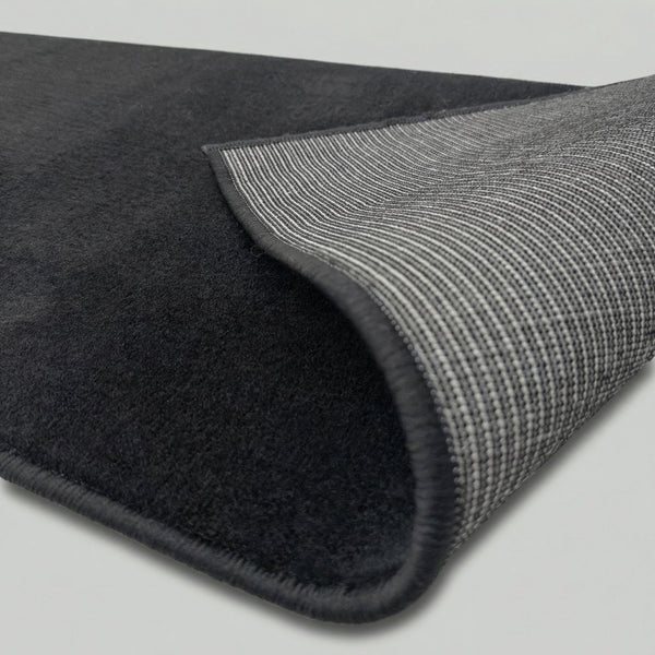 Plain Black  Rug Runner