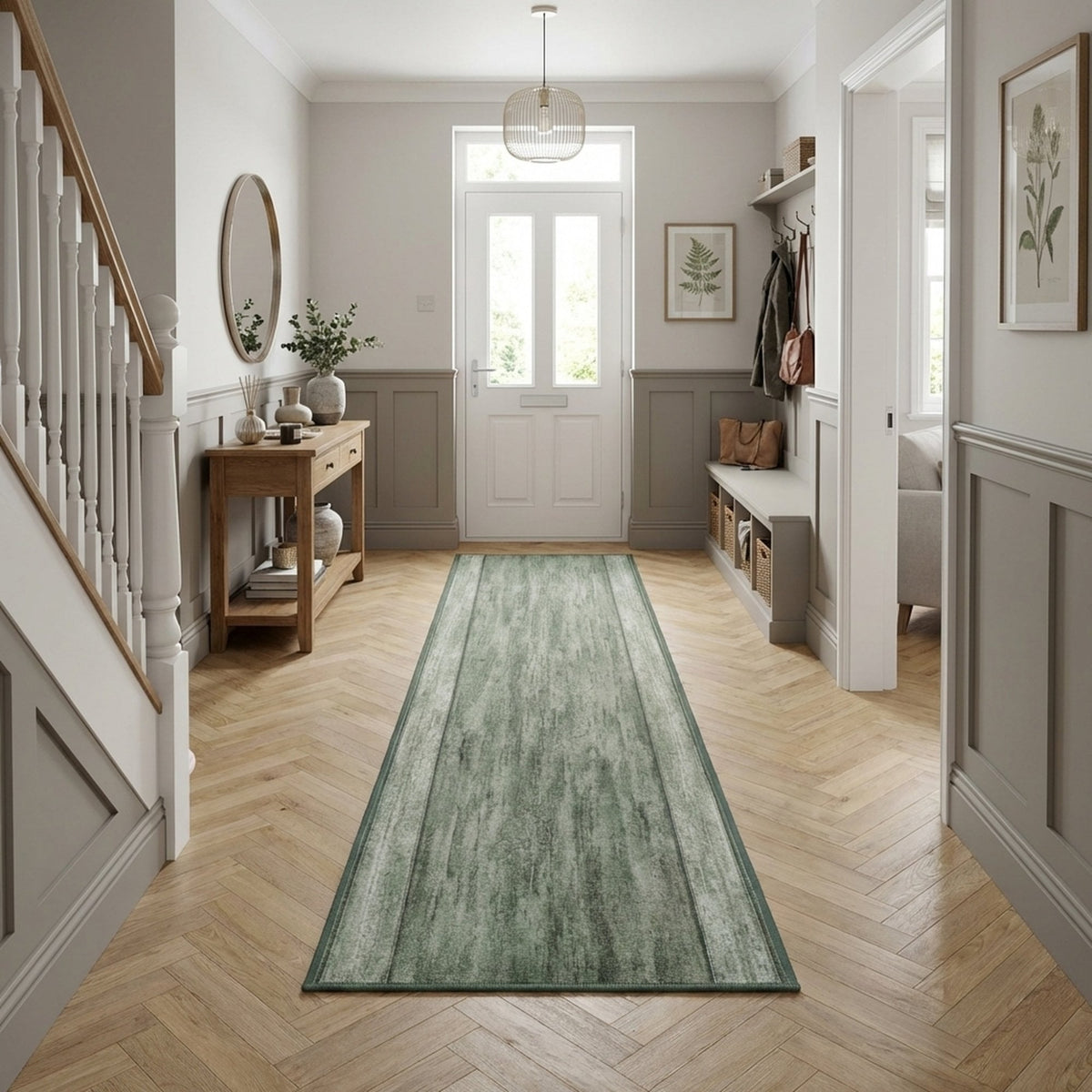 Rama Green  Hall Runner
