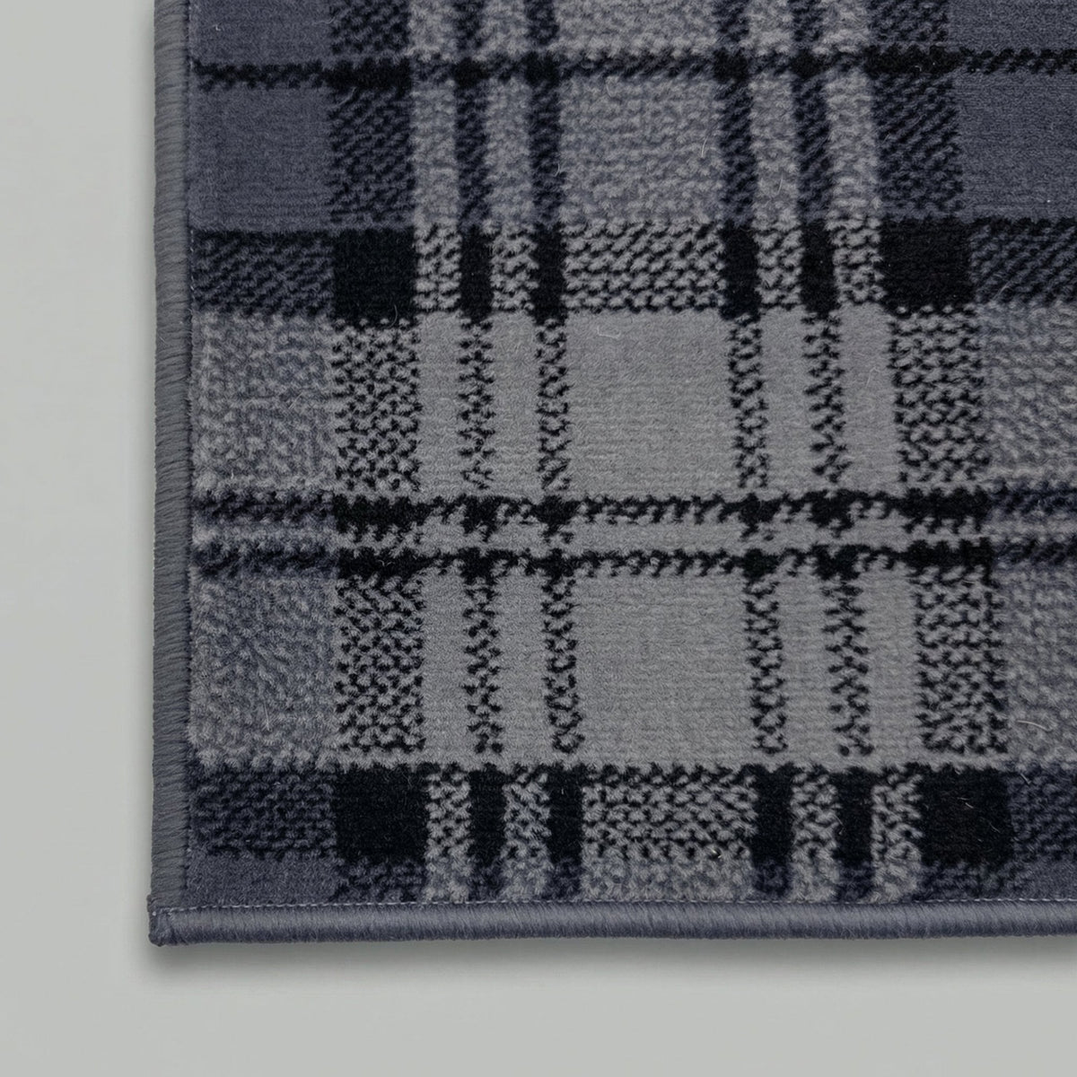 Tartan Black  Rug Runner