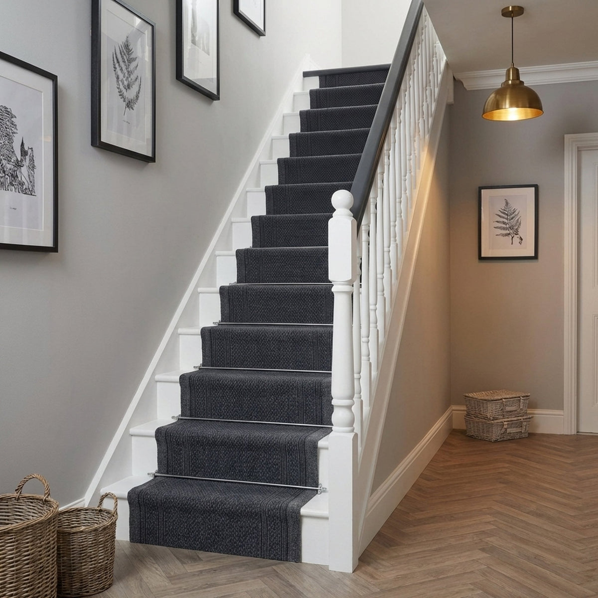 Aztec Gris Tapis d’escalier