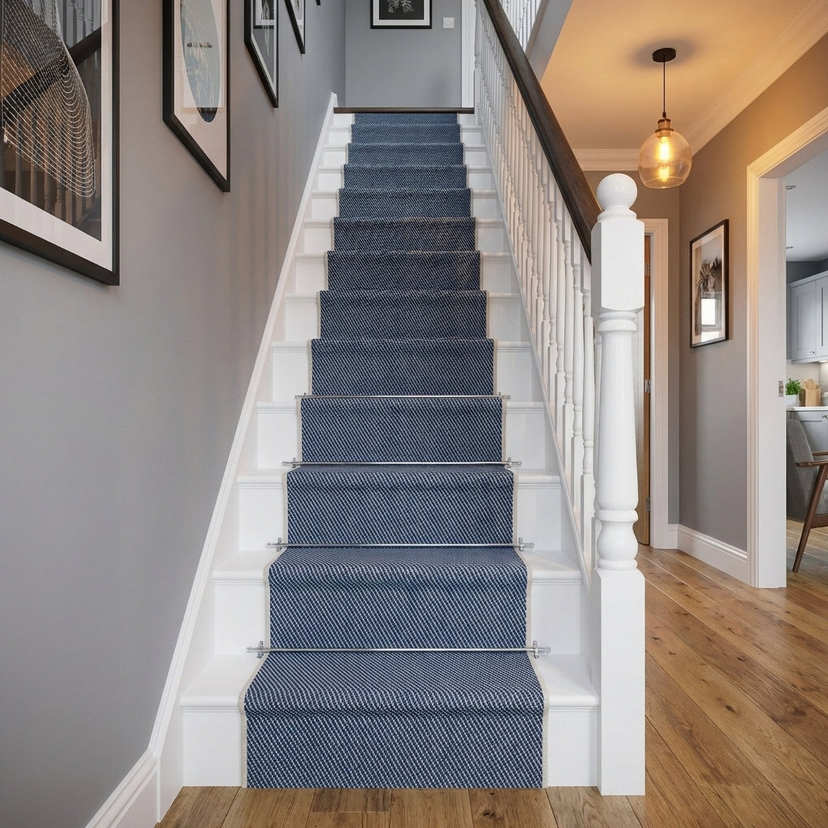 Coastal Blue A Stair Runner