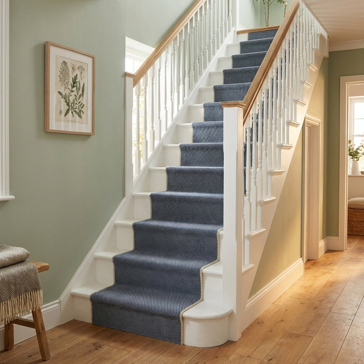Coastal Blue A Stair Runner
