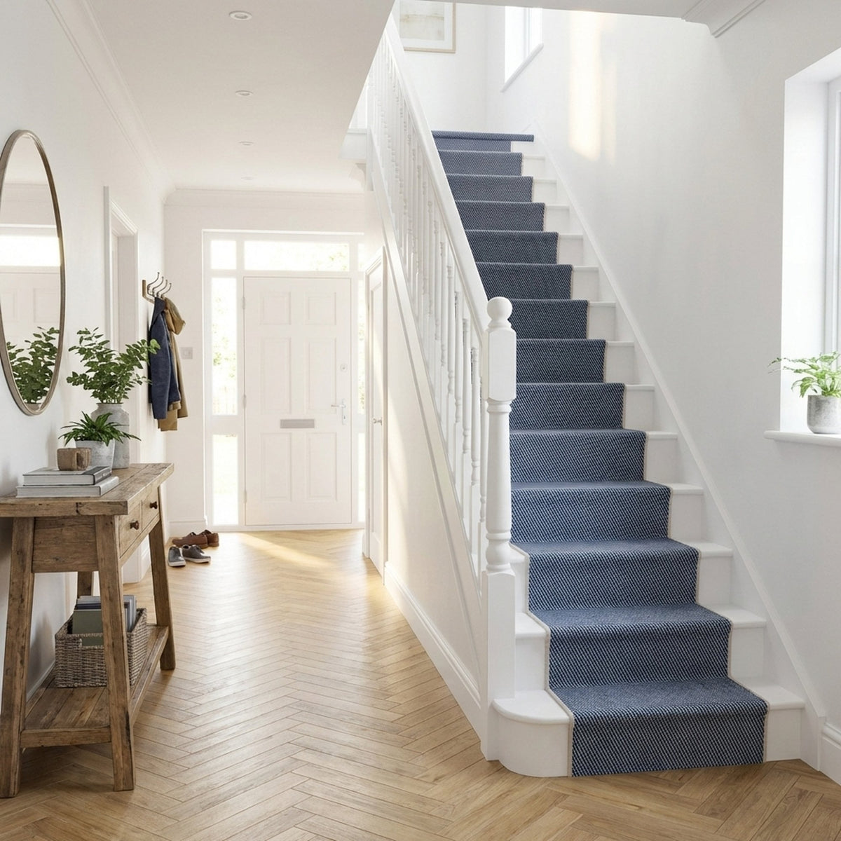 Coastal Blue A Stair Runner