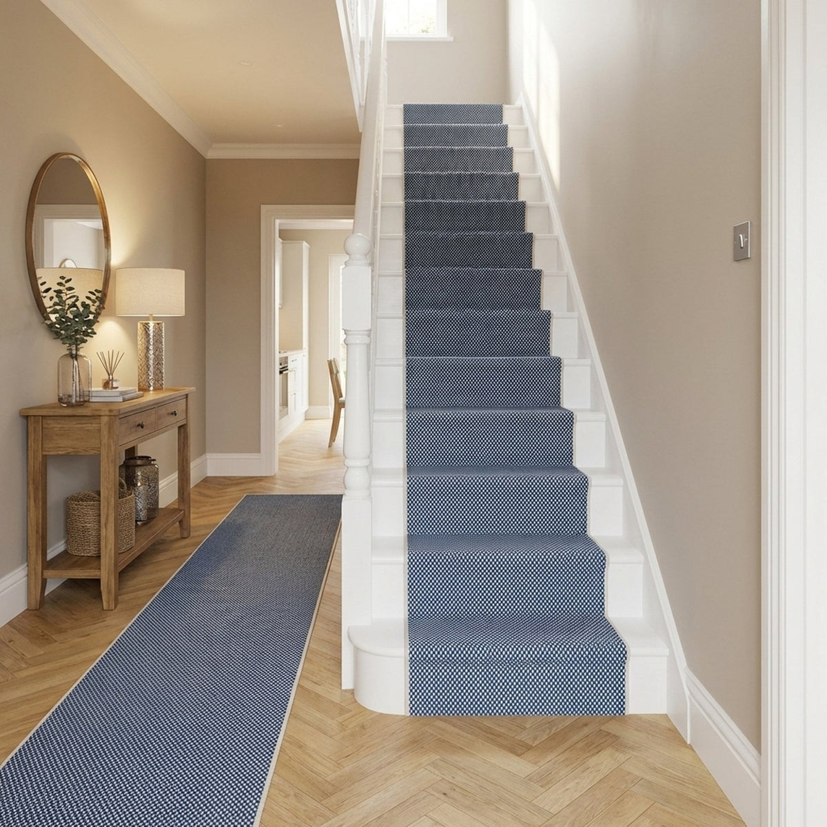 Coastal Blue A Stair Runner